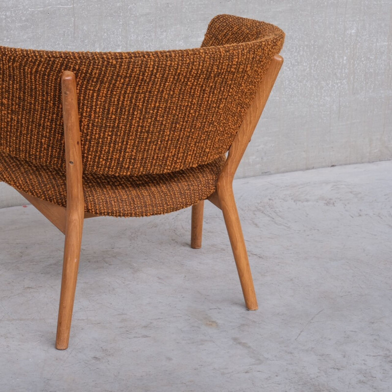 Vintage open fauteuil Nd-83 van Nanna Ditzel voor Søren Willadsen, Denemarken 1950