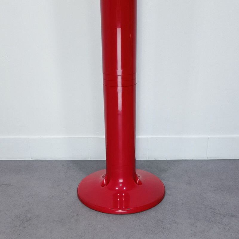 Vintage red coat rack model Planta by Piretti for Castelli