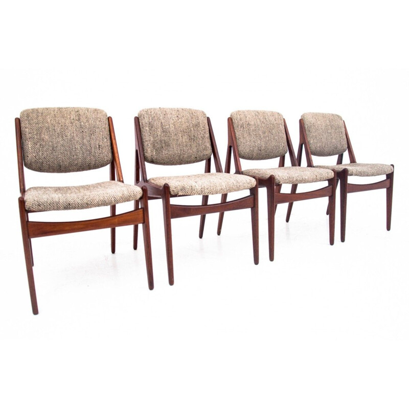 Set of 4 vintage "Ella" chairs by Arne Vodder for Vamo Mobelfabrik, Denmark 1960