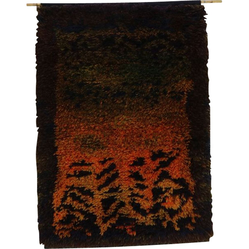 Vintage wand rug by Ritva Puotila, 1960s