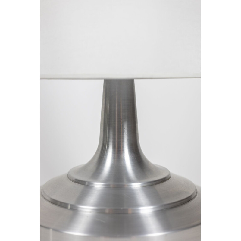 Vintage brushed aluminum lamp, 1970