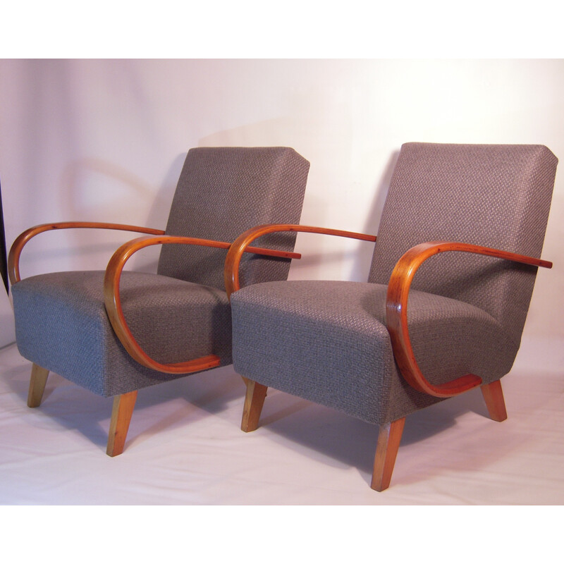 Thonet pair of club armchairs, Jindrich HALABALA - 1930s