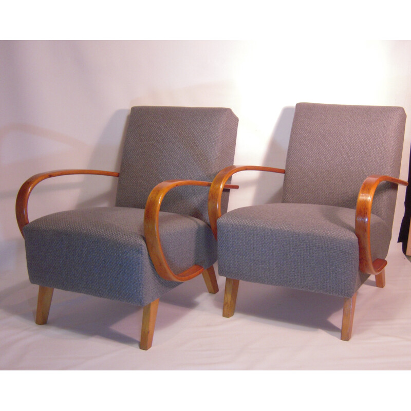 Thonet pair of club armchairs, Jindrich HALABALA - 1930s