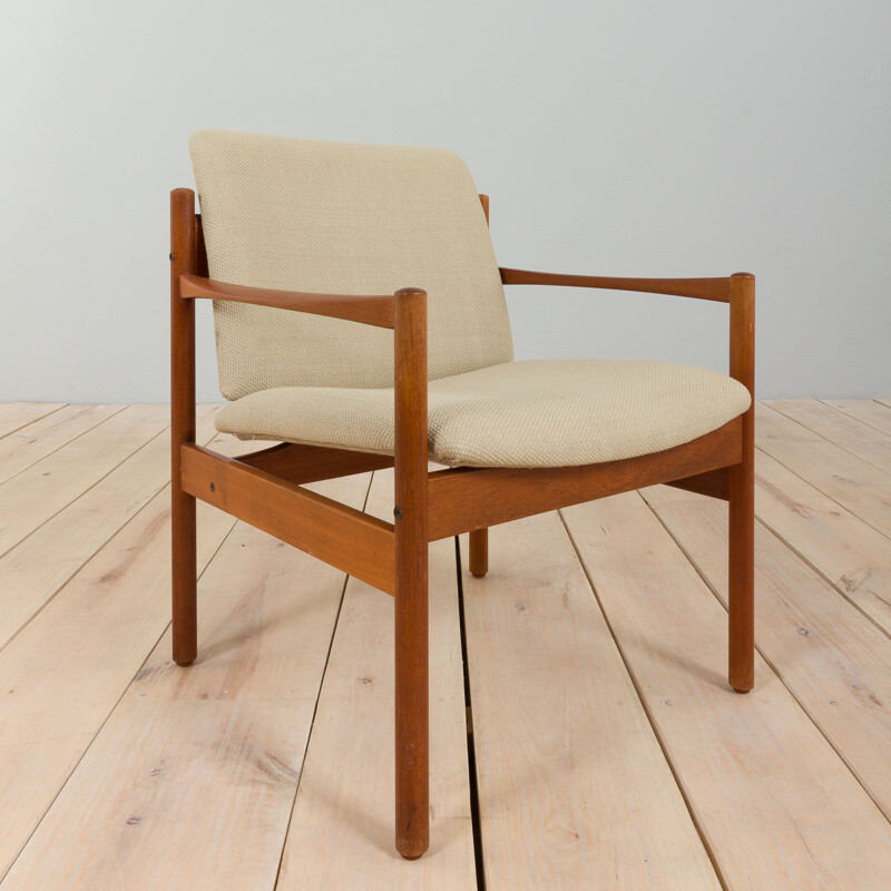 Vintage teakhouten fauteuil van Kai Kristiansen, Denemarken 1960