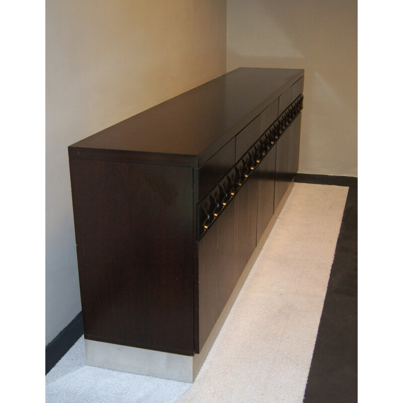 Sideboard with Op-Art relief pattern - 1960s