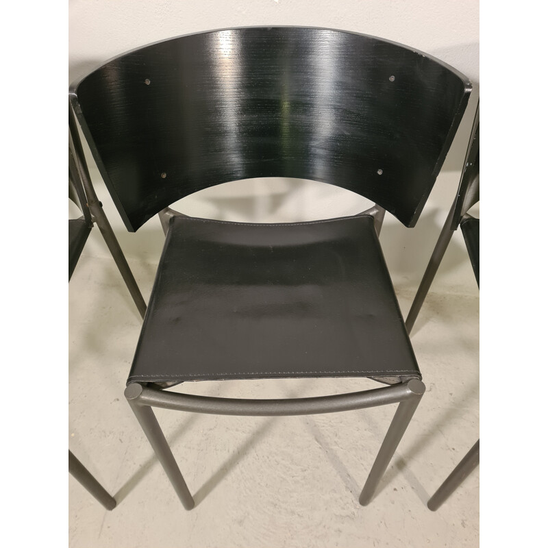 Set of 4 vintage Lila Hunter chairs by Philippe Starck for Xo