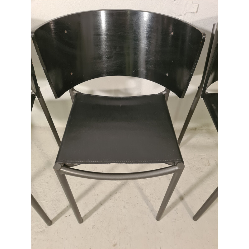 Set of 4 vintage Lila Hunter chairs by Philippe Starck for Xo