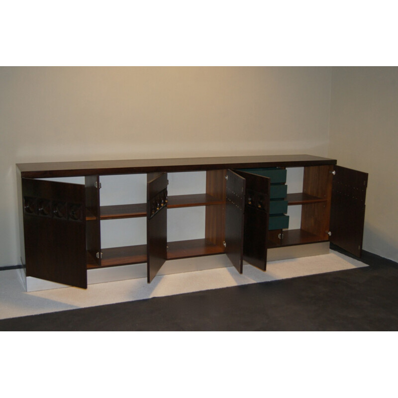 Sideboard with Op-Art relief pattern - 1960s