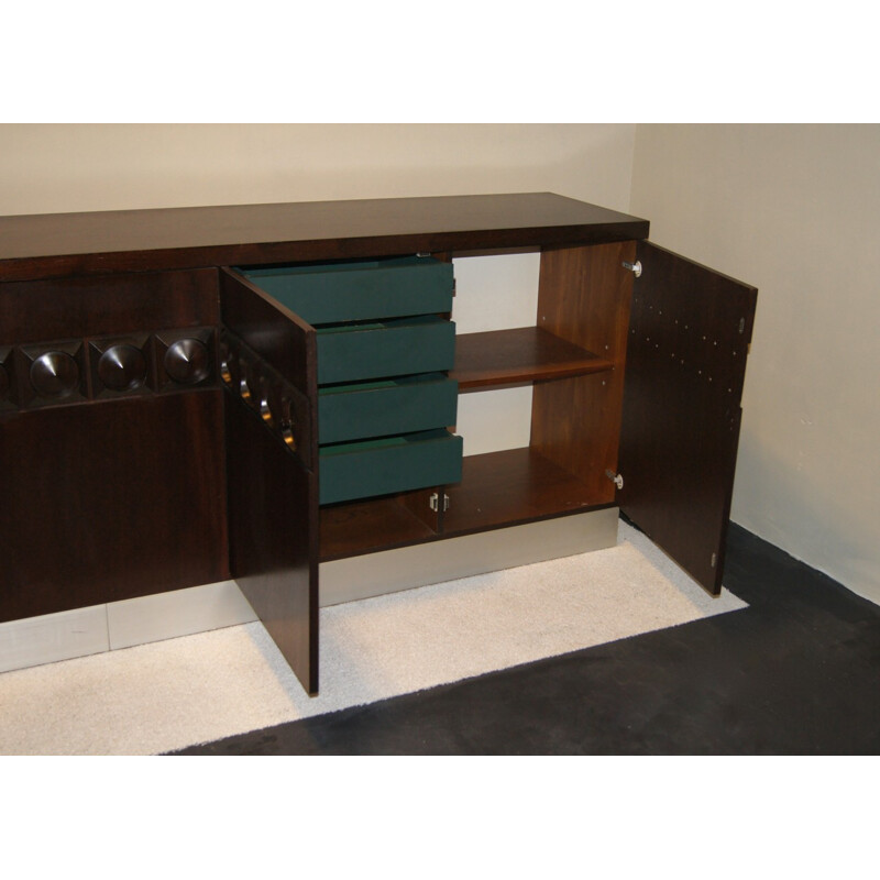 Sideboard with Op-Art relief pattern - 1960s