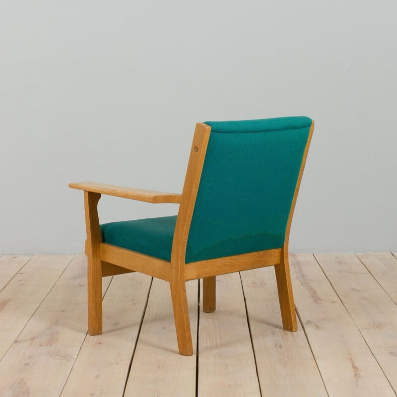 Vintage oakwood "Ge 181" armchair by Hans Wegner, Denamrk 1970s