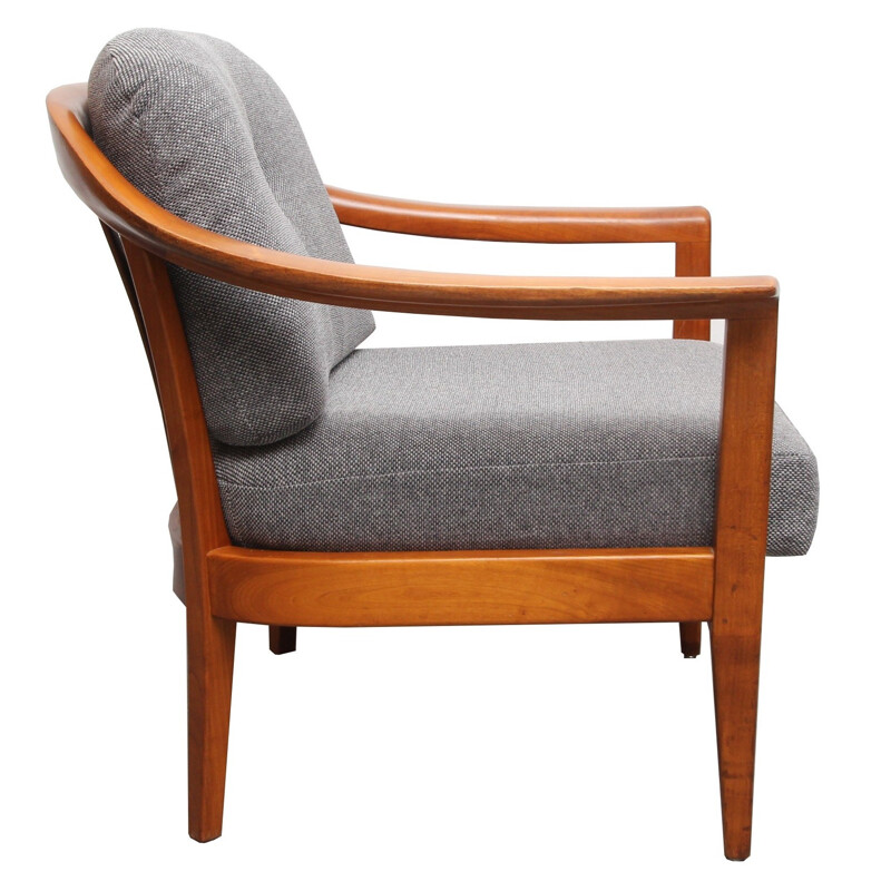 Mid century reupholstered armchair, Wilhelm KNOLL - 1960s