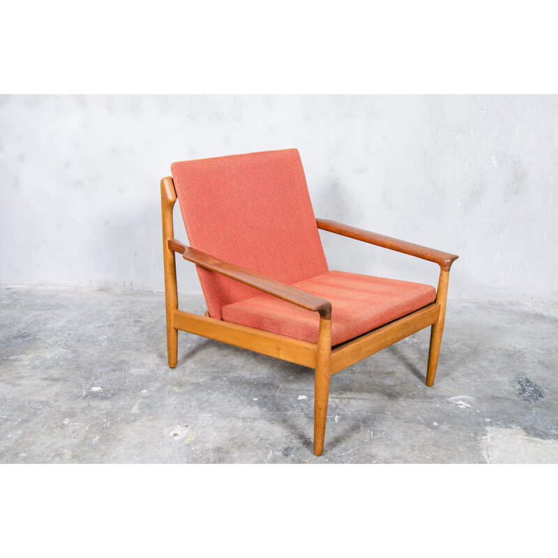 Dutch Bovenkamp easy chair in oak and teak, Aksel BENDER MADSEN - 1960s