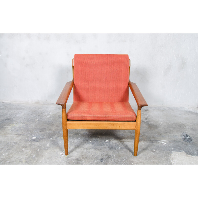 Dutch Bovenkamp easy chair in oak and teak, Aksel BENDER MADSEN - 1960s