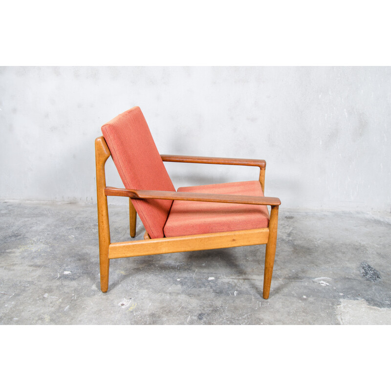 Dutch Bovenkamp easy chair in oak and teak, Aksel BENDER MADSEN - 1960s