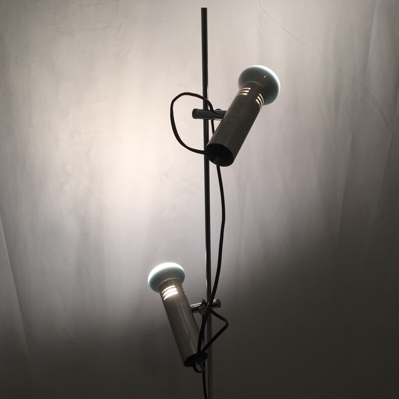 Floor lamp with 2 spotlights - 1960s