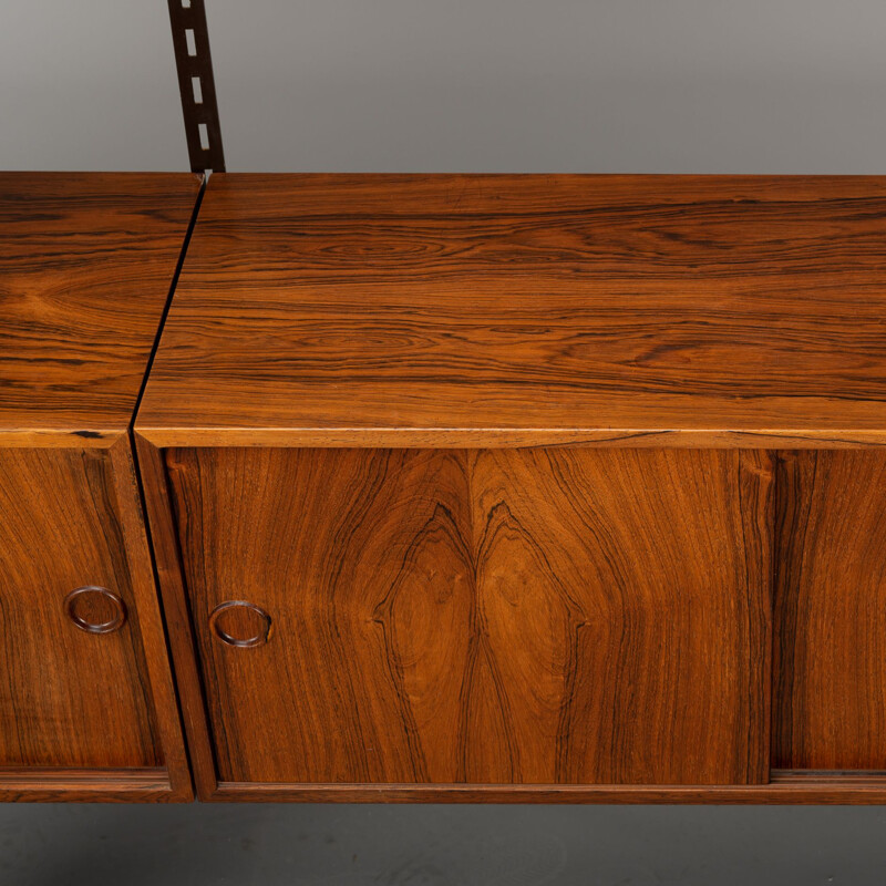 Vintage double Reol unit system in rosewood by Kai Kristiansen, 1950-1960s