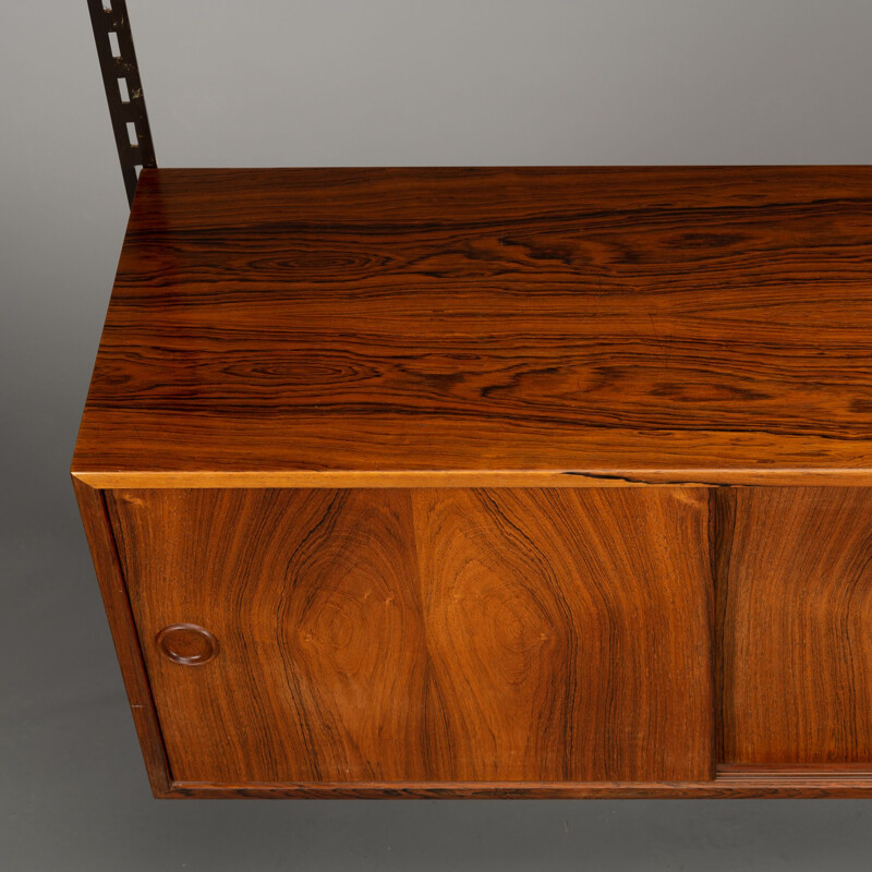 Vintage double Reol unit system in rosewood by Kai Kristiansen, 1950-1960s