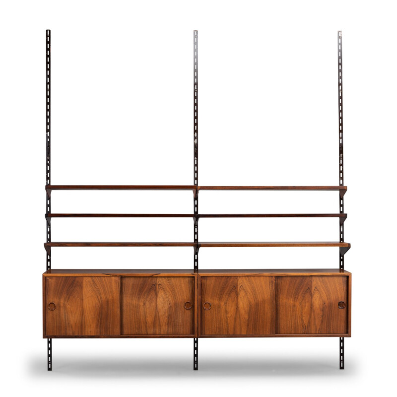 Vintage double Reol unit system in rosewood by Kai Kristiansen, 1950-1960s
