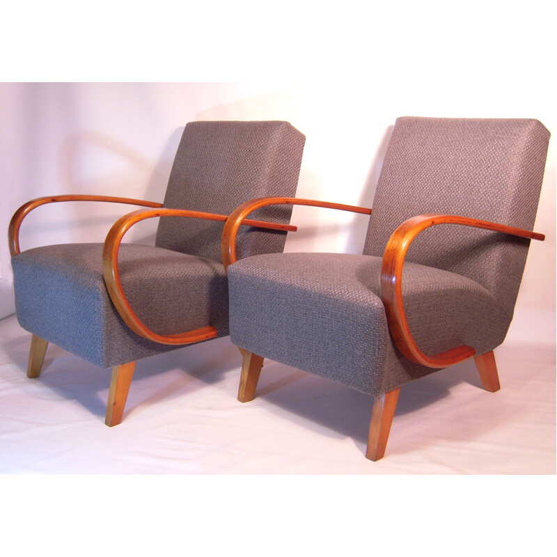 Thonet pair of club armchairs, Jindrich HALABALA - 1930s