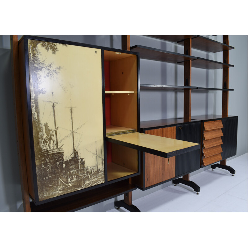 Vintage wall unit by Vittorio Dassi for Mobili Cantù, Italy 1960