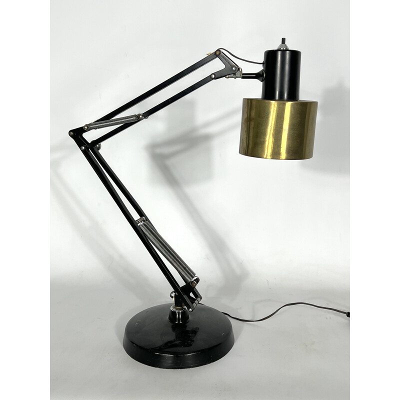 Lámpara de mesa vintage de Jac Jacobsen para Luxo, Noruega 1950