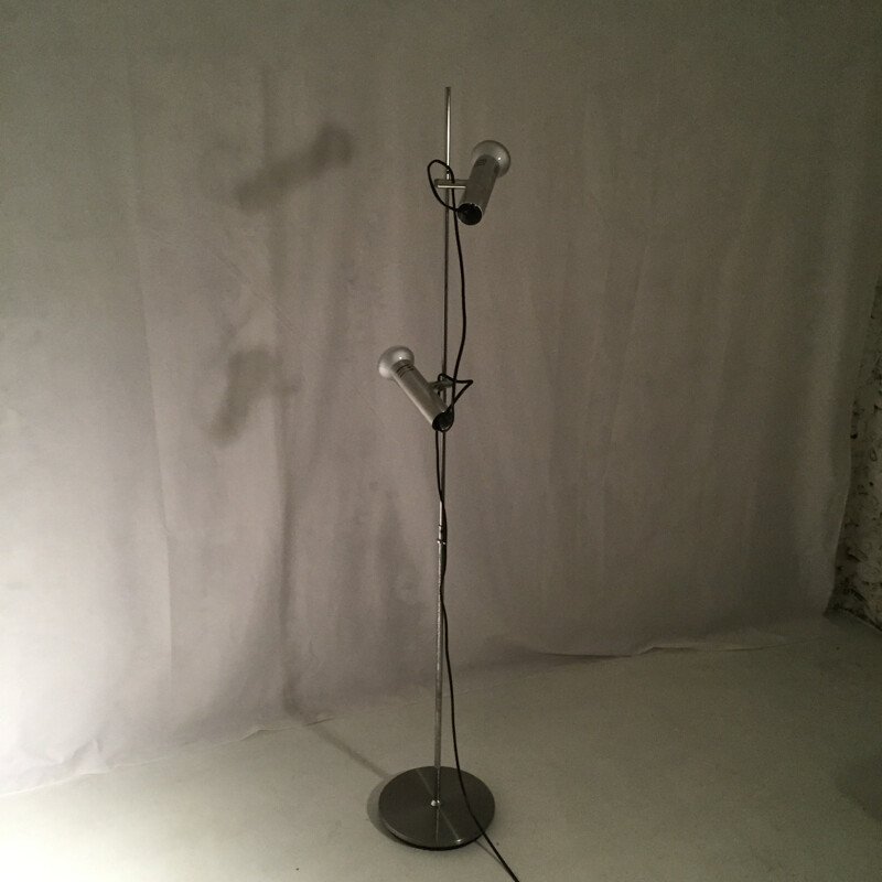 Floor lamp with 2 spotlights - 1960s