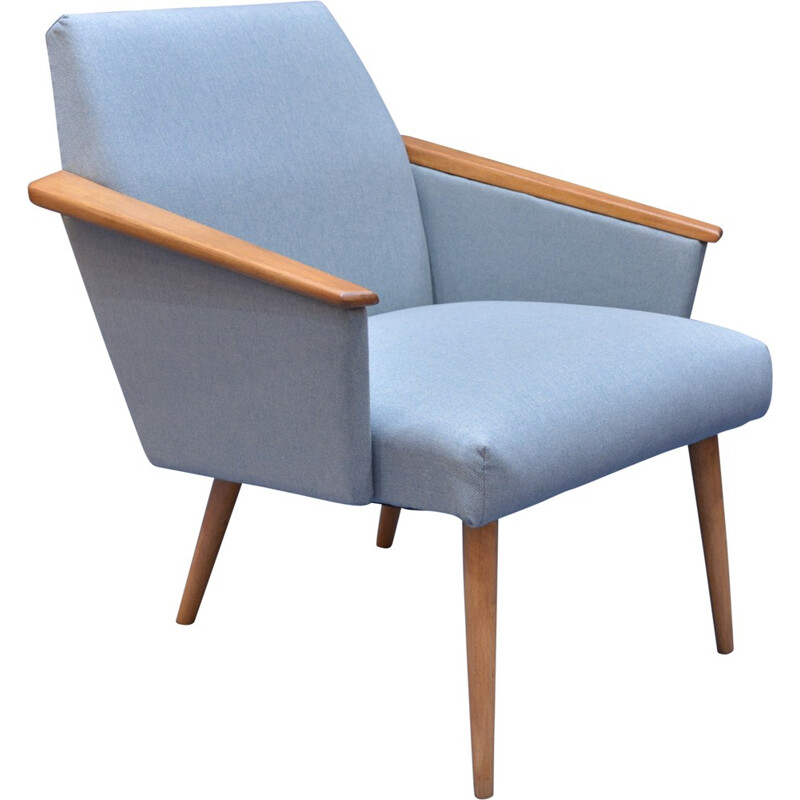 Blue squared armchair - 1960s