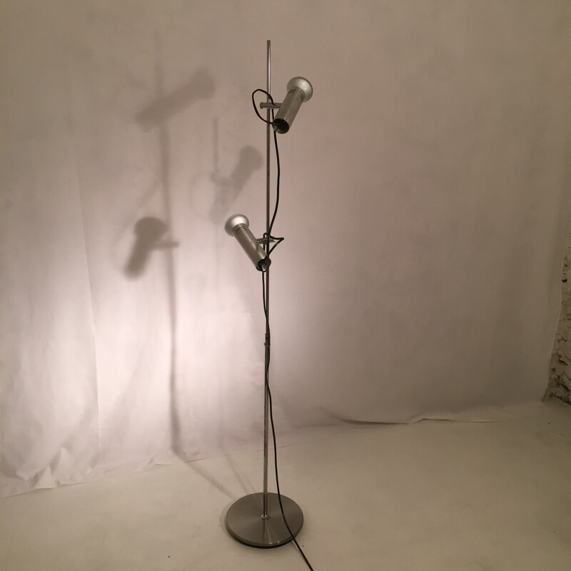 Floor lamp with 2 spotlights - 1960s