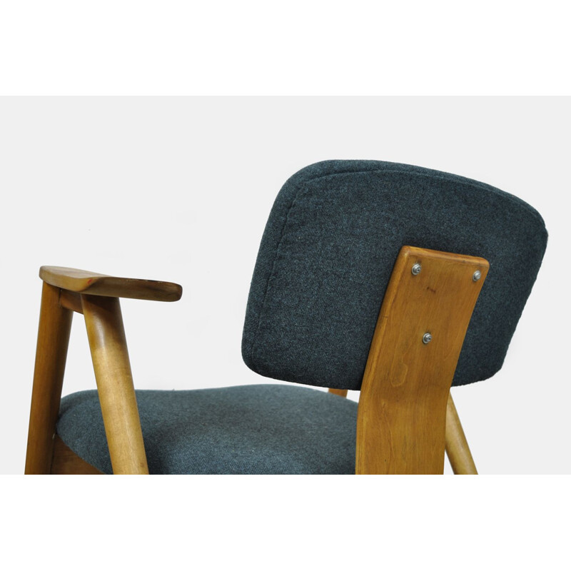 Pareja de sillones vintage de abedul FT14 de Cees Braakman para Pastoe, 1955