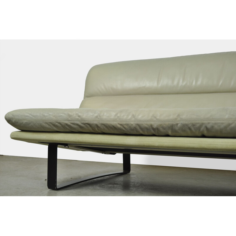 Vintage leather C683 sofa by Kho Liang Ie for Artifort, 1960s