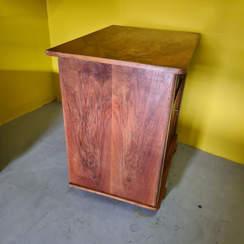 Vintage French mahogany bar furniture, 1950-1960s