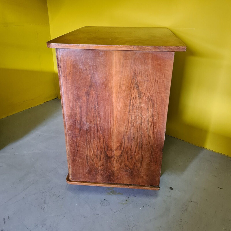 Vintage French mahogany bar furniture, 1950-1960s