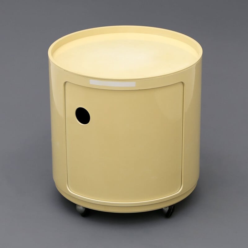 Vintage white Componibili night stand by Anna Castelli Ferrieri for  Kartell, 1960s