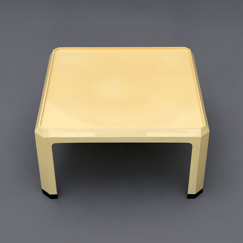 Mesa de centro blanca Abs vintage de Alberto Rosselli para Kartell, 1960