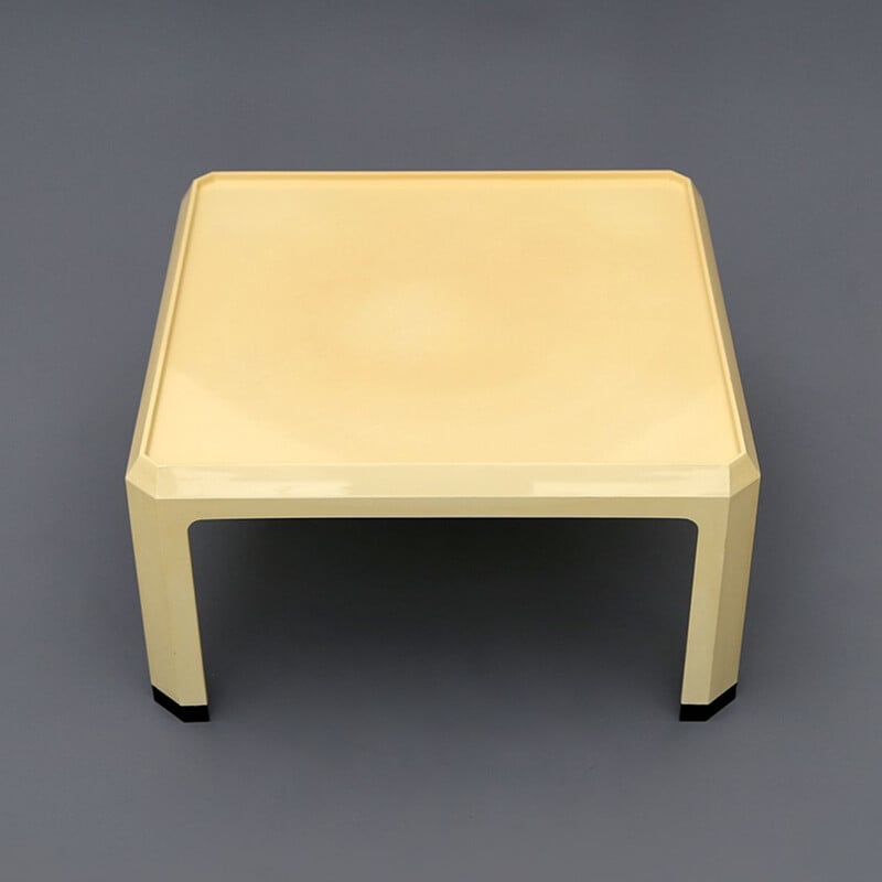 Weißer Vintage-Couchtisch Abs von Alberto Rosselli für Kartell, 1960