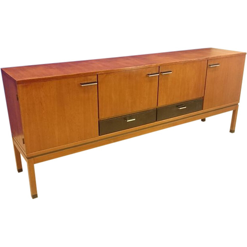 Grande enfilade scandinave vintage en teck - 1960