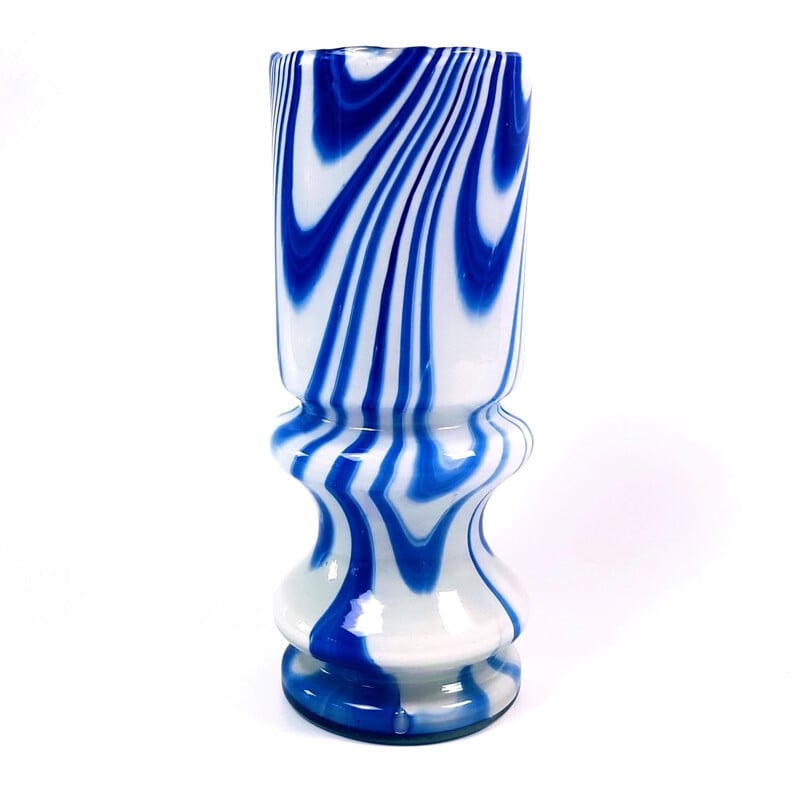 Vase vintage en verre de Murano Pop Art par Carlo Moretti, Italie 1970