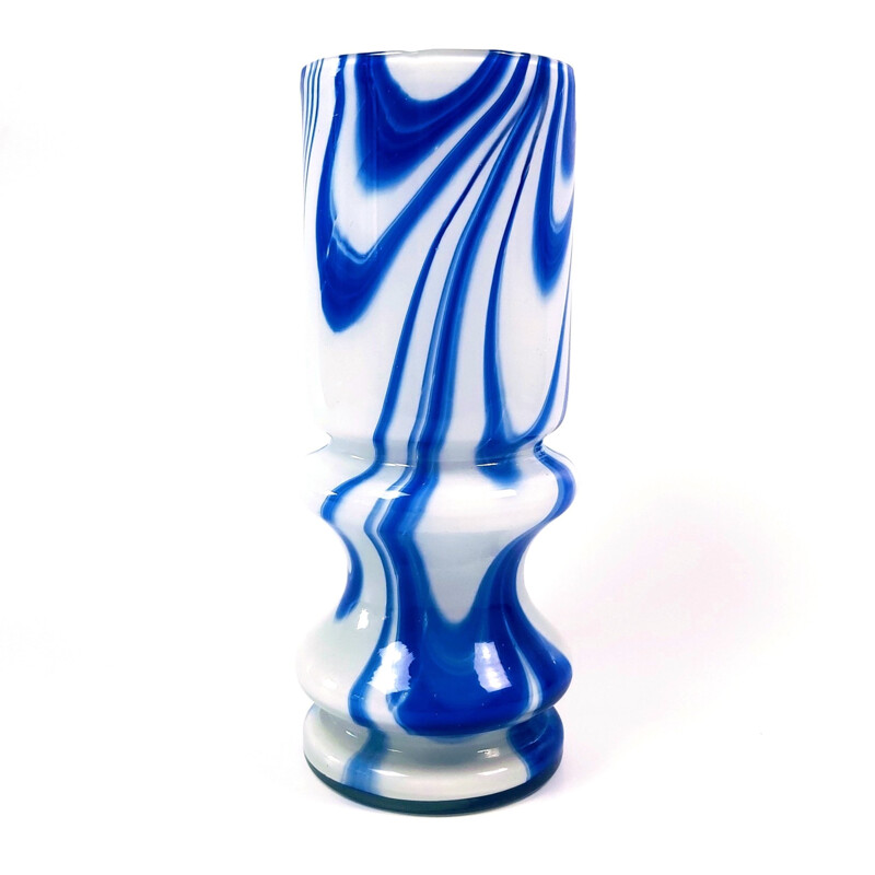 Vase vintage en verre de Murano Pop Art par Carlo Moretti, Italie 1970