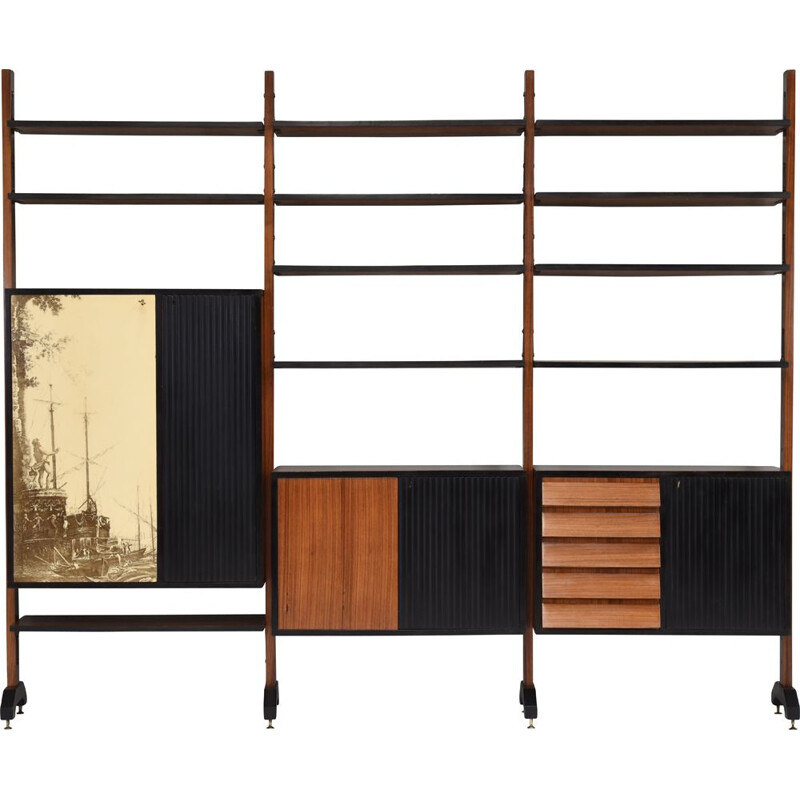 Vintage wall unit by Vittorio Dassi for Mobili Cantù, Italy 1960