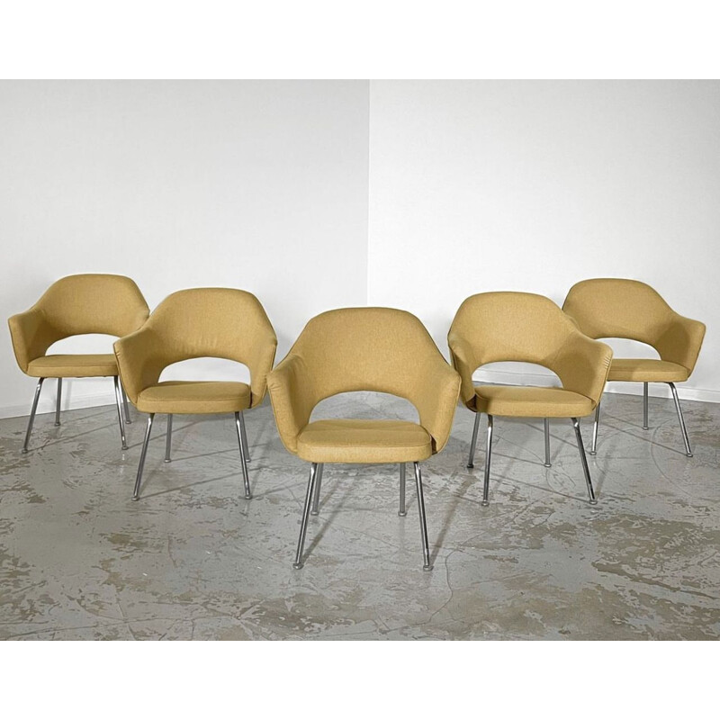 Lot de 5 fauteuils vintage "Conférence" par Eero Saarinen pour Knoll, 1950