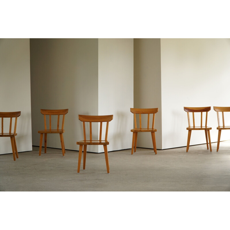 Set of 6 vintage dining chairs by Carl Malmsten for Karl Andersson and Söner, Sweden 1960s