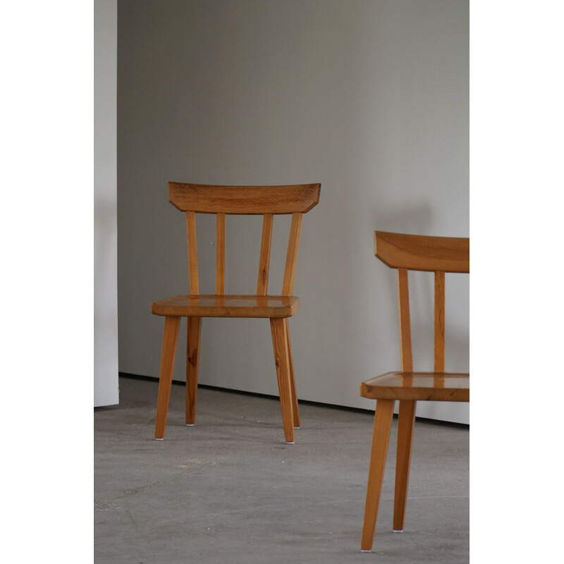 Set of 6 vintage dining chairs by Carl Malmsten for Karl Andersson and Söner, Sweden 1960s