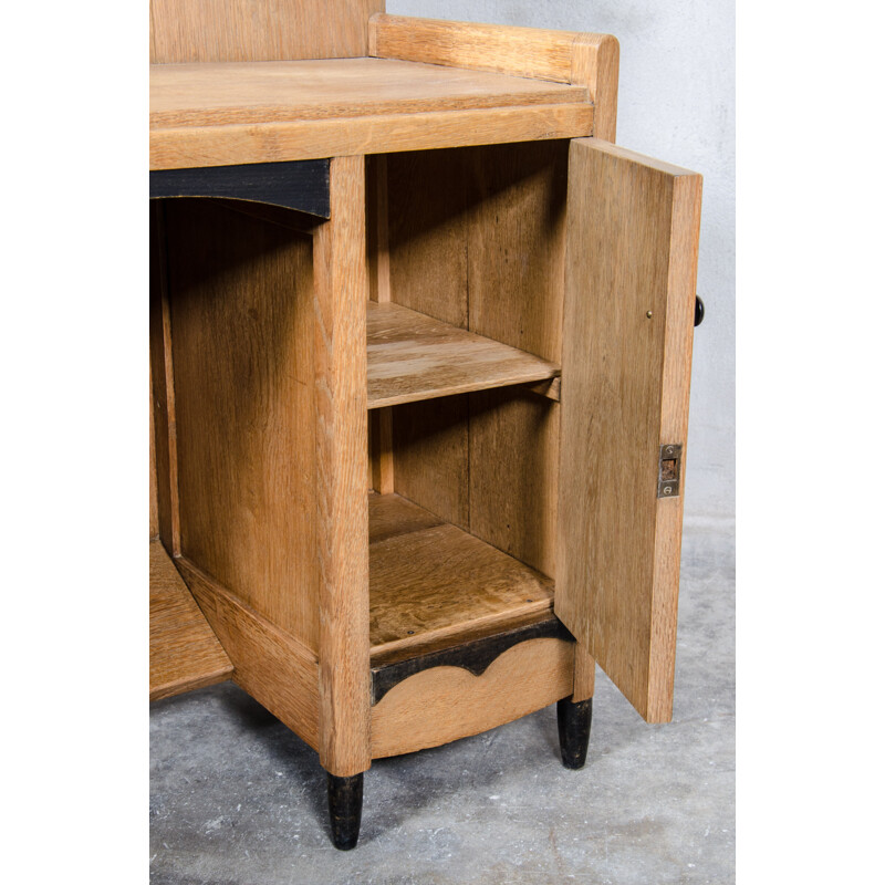 Dutch dressing table in oak with mirror - 1930s