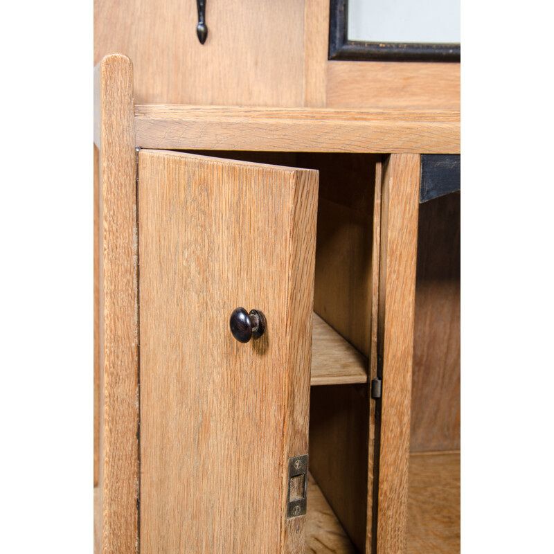 Dutch dressing table in oak with mirror - 1930s