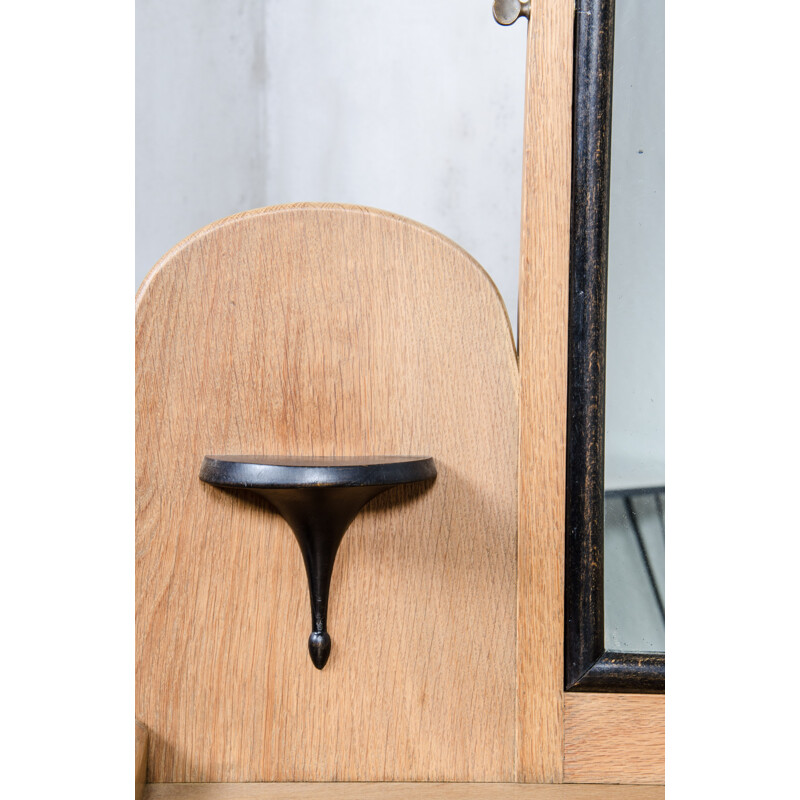 Dutch dressing table in oak with mirror - 1930s