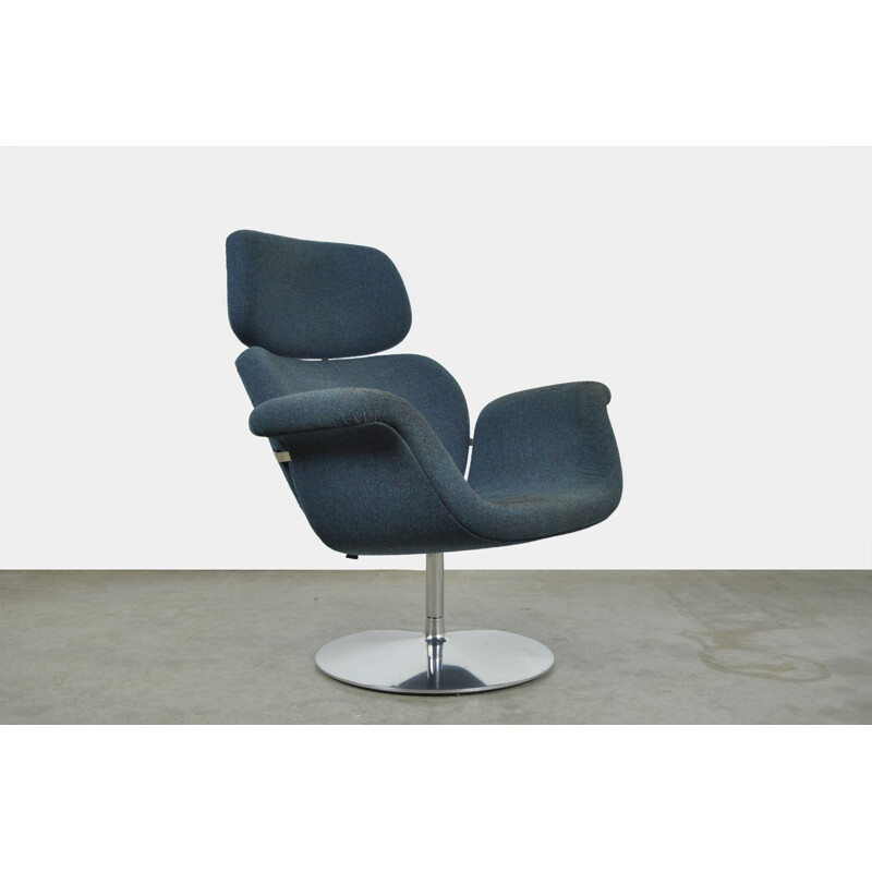 Vintage "big tulip" swivel armchair by Pierre Paulin for Artifort, Netherlands 1980s