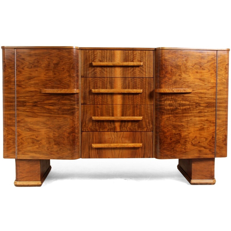 British cabinet in walnut - 1950s