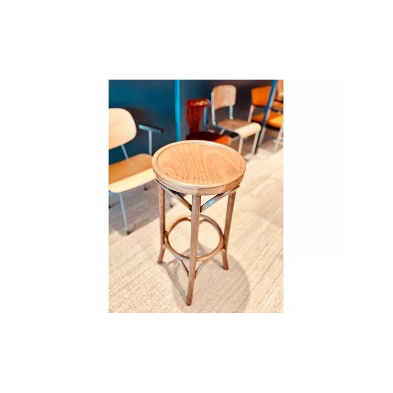 Vintage wooden bar stool