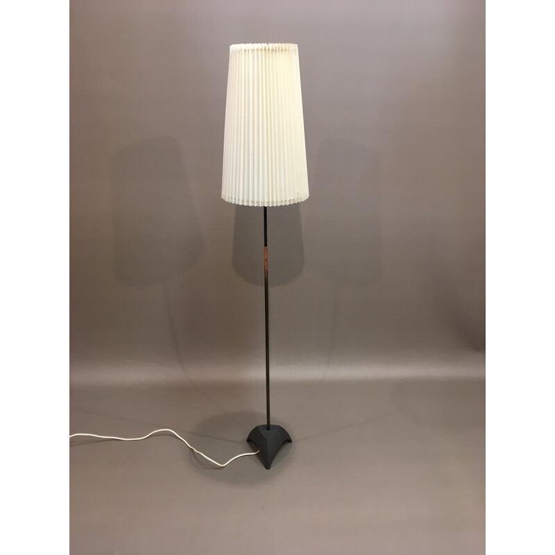 Mid-century floor lamp in metal and brass - 1950s