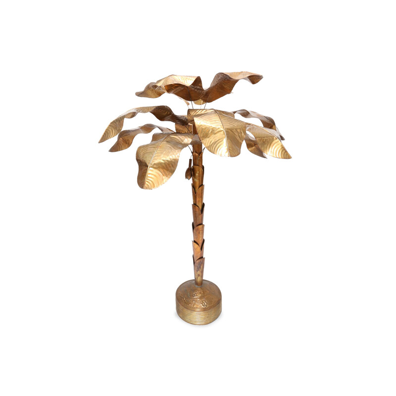 Banana plant palm tree floor lamp - 1970s